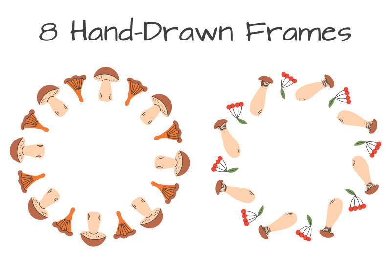 fall-mushroom-wreaths-png-clipart