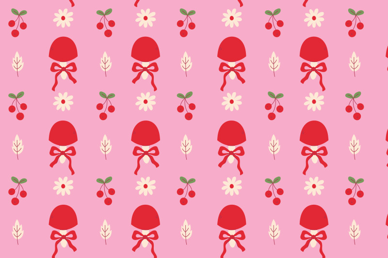 coquette-mushrooms-seamless-patterns
