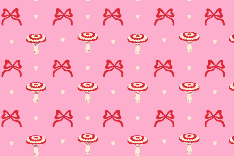 coquette-mushrooms-seamless-patterns