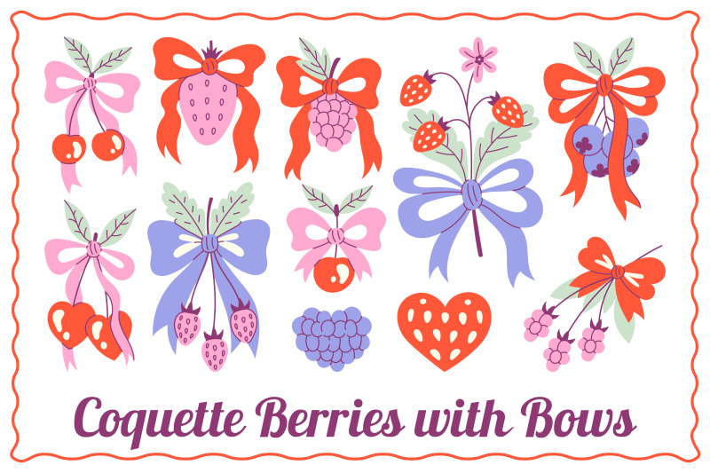 coquette-berries-with-bows-png-clipart
