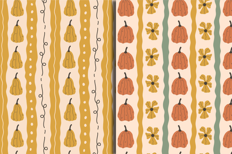 hand-drawn-pumpkin-seamless-patterns-amp-papers