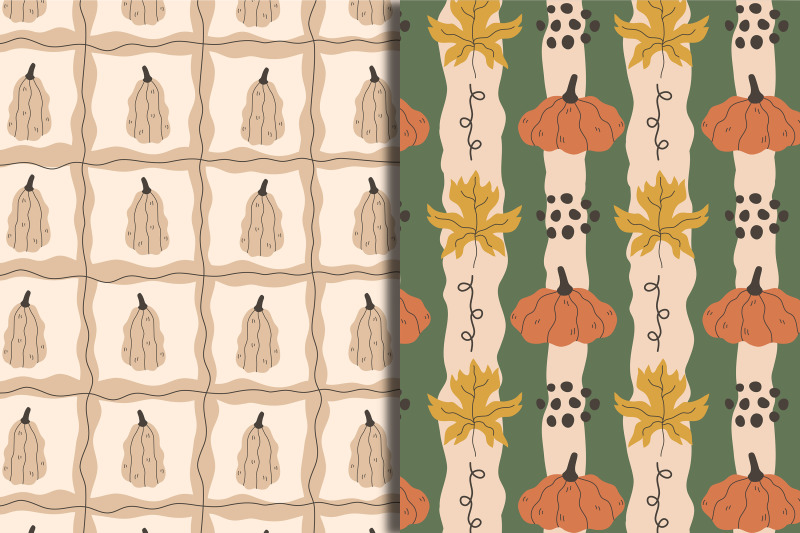 hand-drawn-pumpkin-seamless-patterns-amp-papers