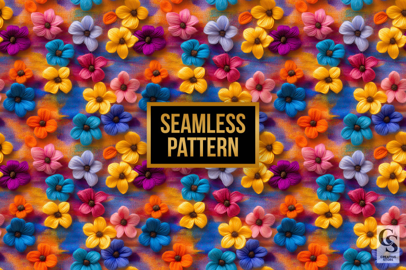 colorful-fuzzy-felted-flowers-digital-paper