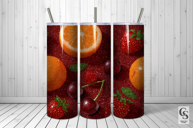 glittery-summer-fruits-seamless-patterns