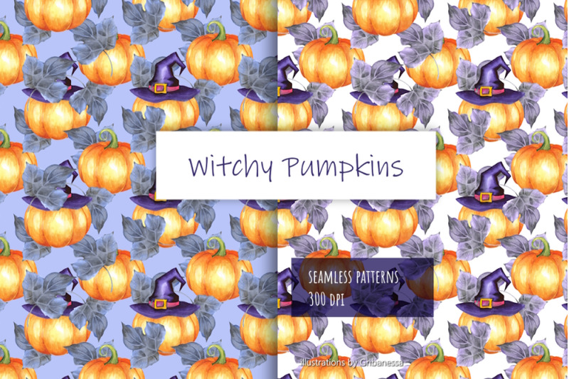 watercolor-halloween-seamless-pattern-set