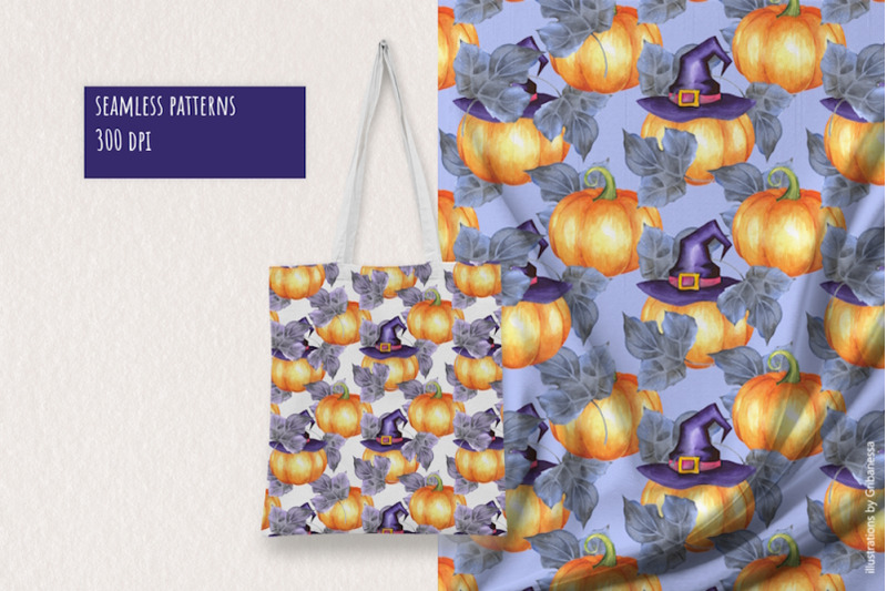 watercolor-halloween-seamless-pattern-set
