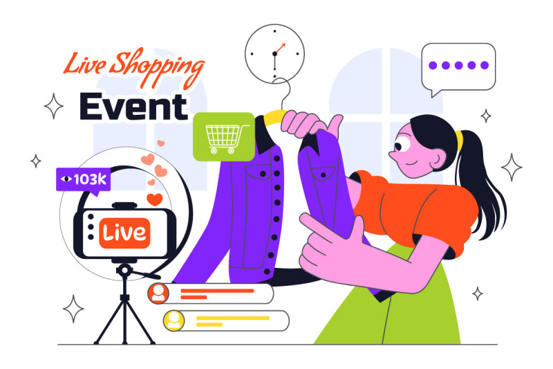 10-influencer-live-shopping-illustration