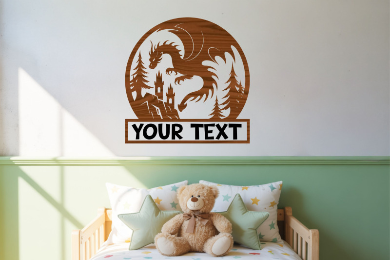 dragon-castle-name-sign-svg-fantasy-nursery-door-hanger