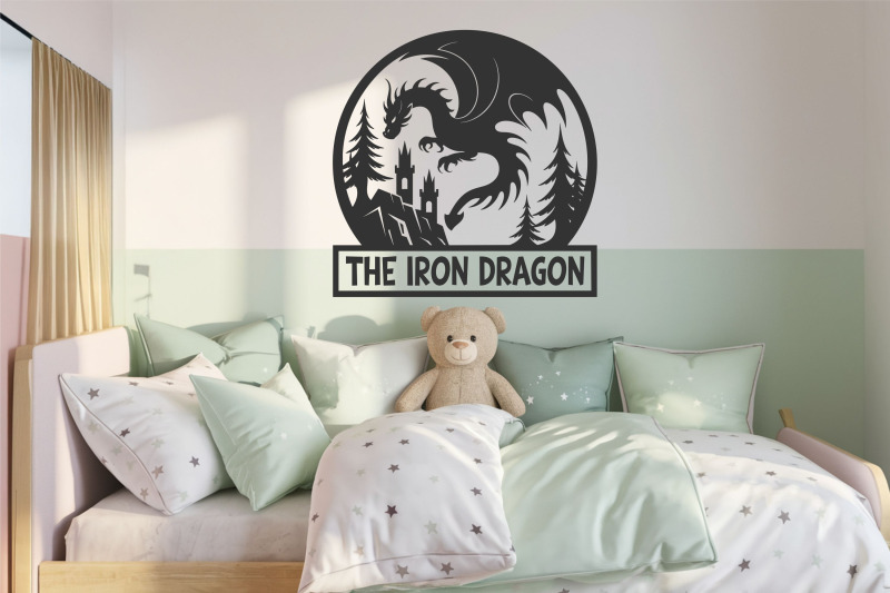 dragon-castle-name-sign-svg-fantasy-nursery-door-hanger