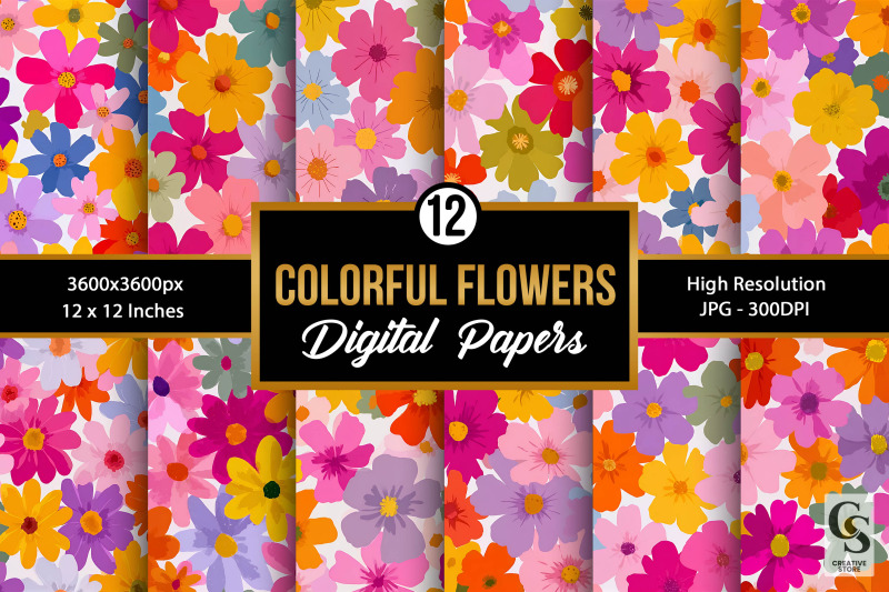 colorful-whimsical-flowers-digital-paper