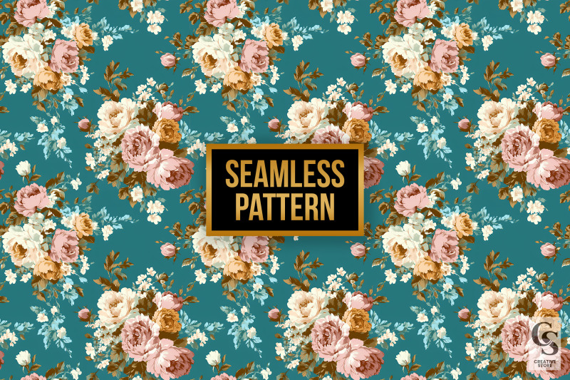 retro-peony-flowers-seamless-patterns