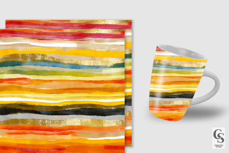 watercolor-stripes-digital-paper