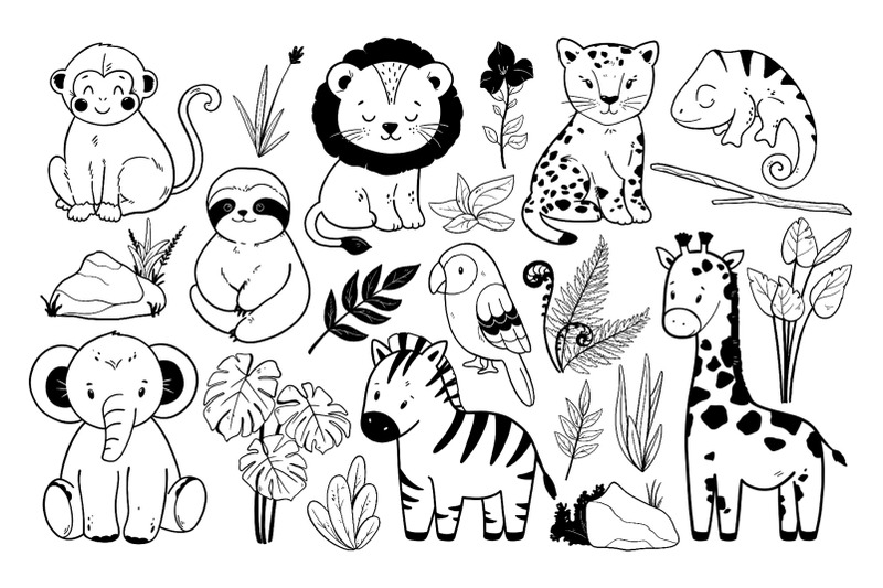 safari-baby-animals-png-svg