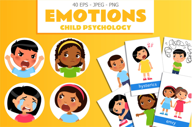 emotion-flashcards-for-child-psychology-esl-classroom-learning
