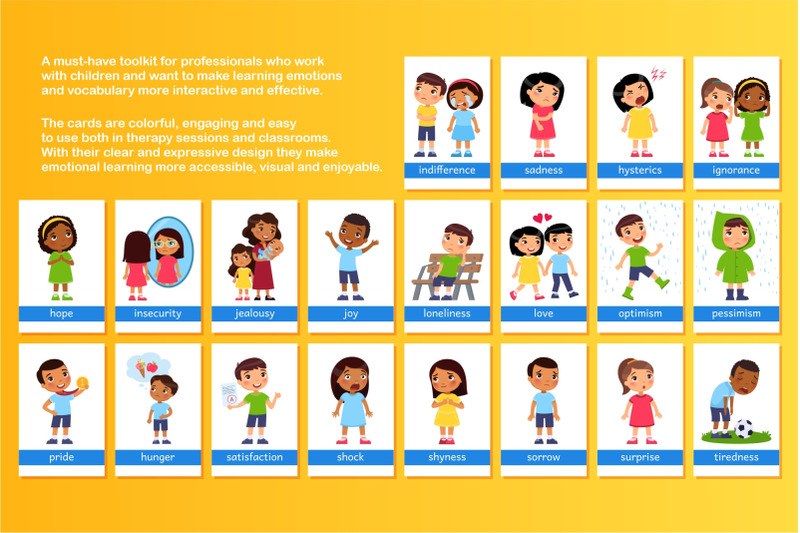 emotion-flashcards-for-child-psychology-esl-classroom-learning