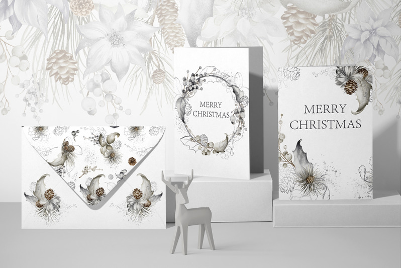 silver-winter-christmas-watercolor-clipart-bundle