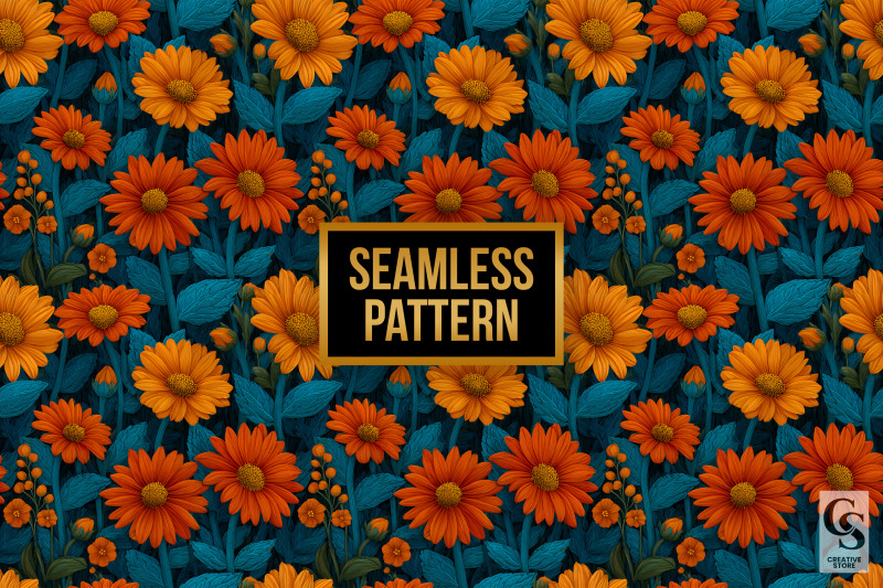 mexican-sunflowers-seamless-patterns