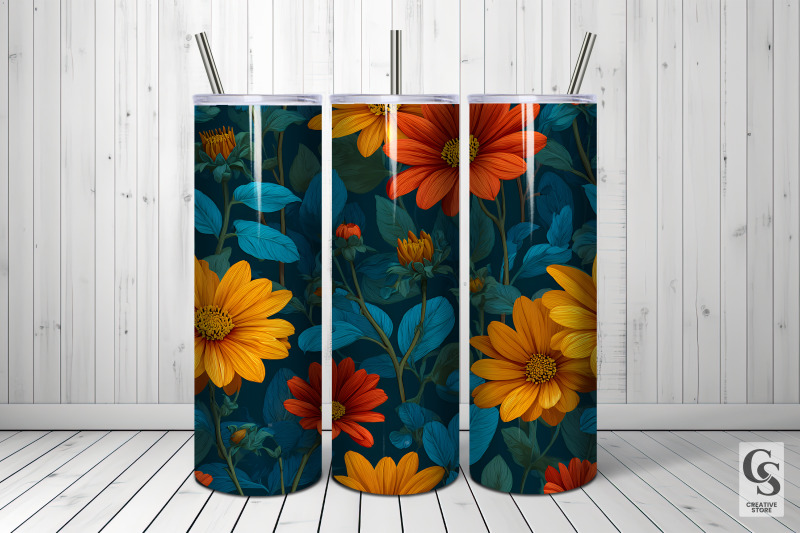 mexican-sunflowers-seamless-patterns