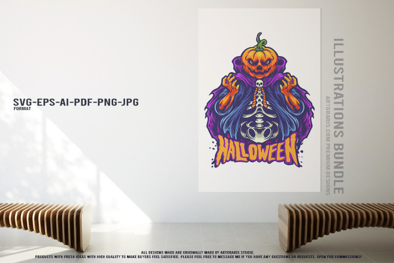 halloween-night-creatures-pumpkin-monsters-and-creepy-werewolf-pack