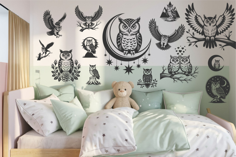 owl-svg-bundle-42-owl-cut-files-cricut-silhouette-clipart