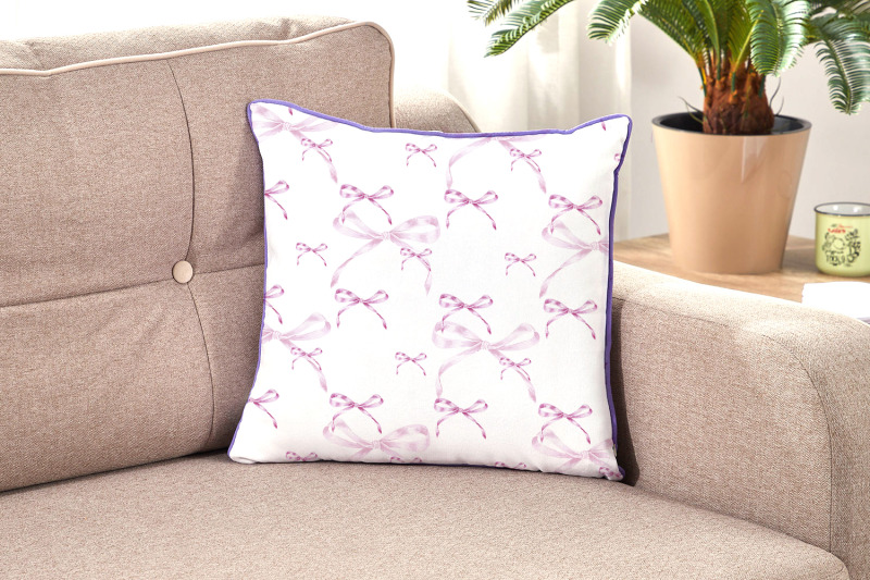 bow-ribbons-pink-watercolor-patterns-seamless