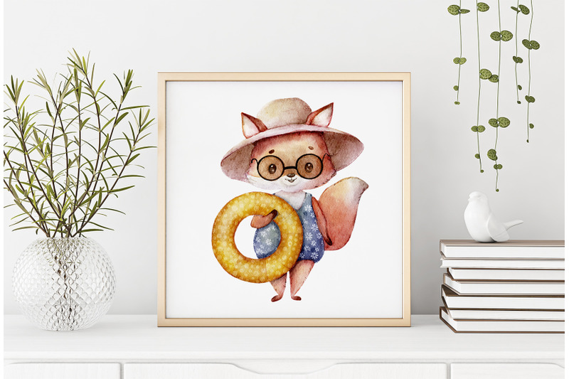 cute-summer-fox-clipart