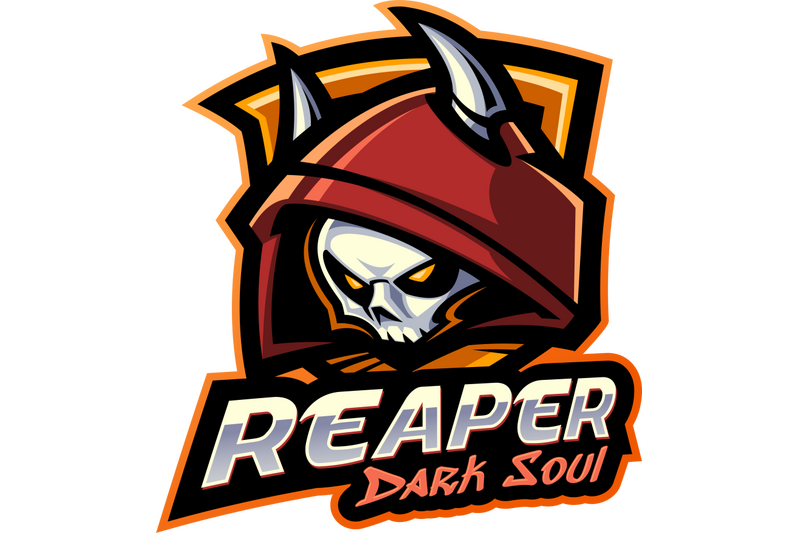 reaper-dark-soul-esport-mascot-logo-design