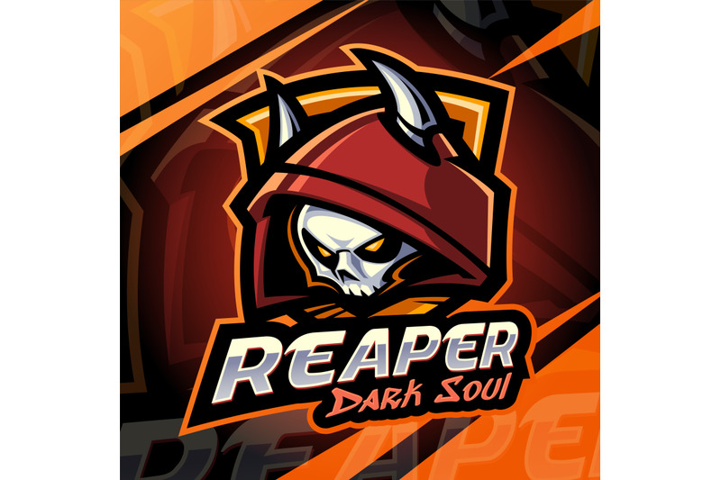 reaper-dark-soul-esport-mascot-logo-design