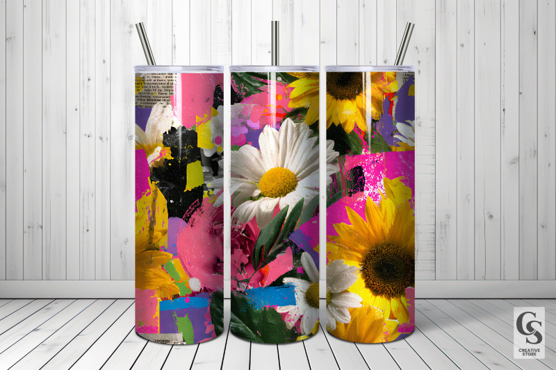 daisy-amp-sunflowers-floral-collage-digital-paper