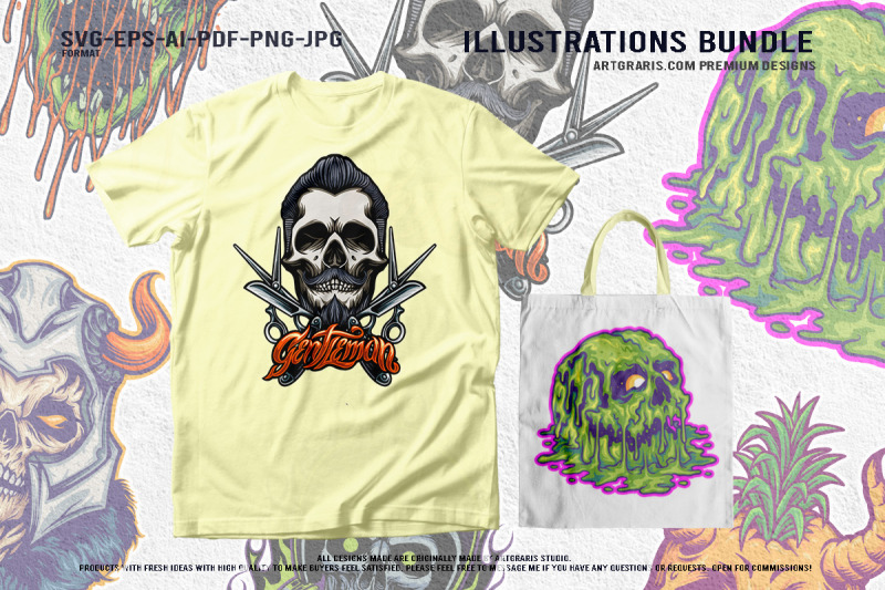 creepy-skull-artwork-slime-demon-pineapple-gothic-warrior-designs