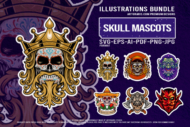 spooky-halloween-king-skull-demon-warrior-artwork