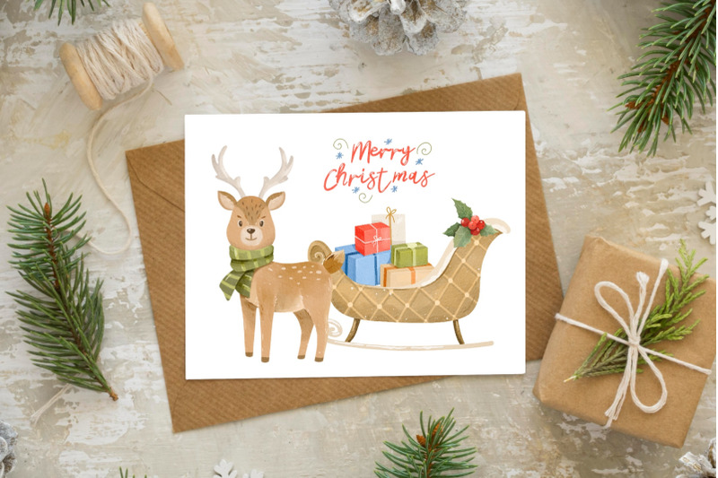 watercolor-cute-characters-christmas-clipart