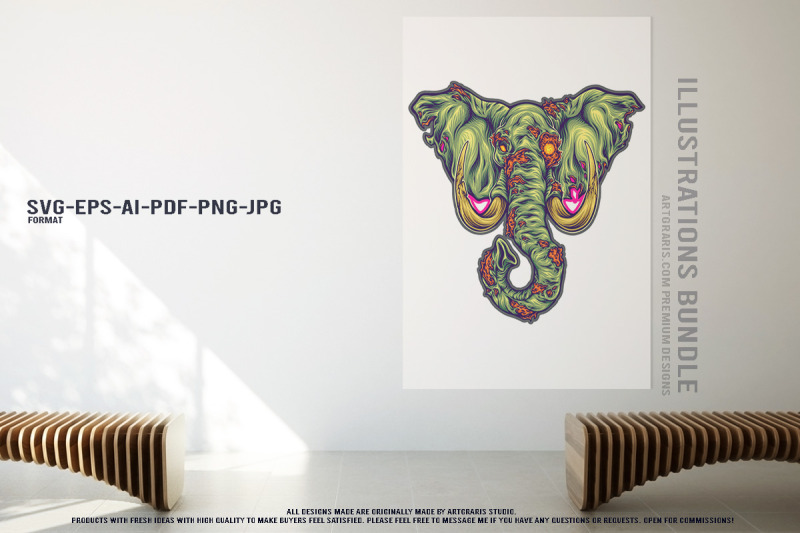 macabre-horror-vector-pack-creepy-doll-and-beastly-animals