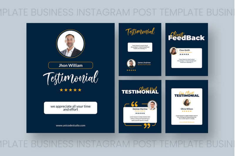 testimonial-instagram-post-template