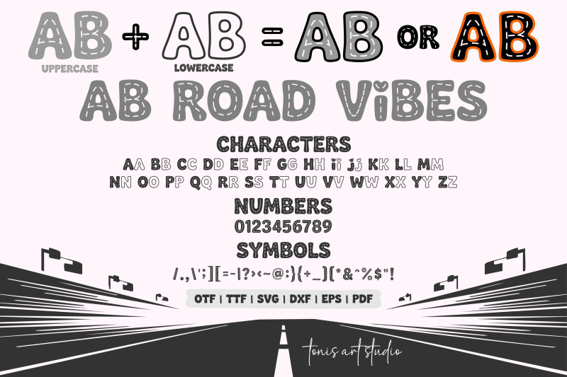 road-vibes-font-fun-display-letters-bold-amp-outline-style