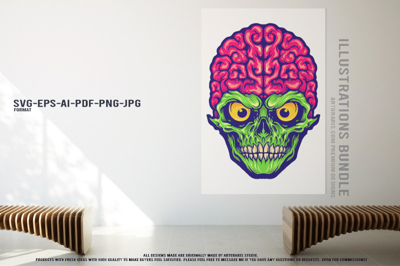 sugar-skull-artwork-flame-crown-sombrero-zombie-warrior