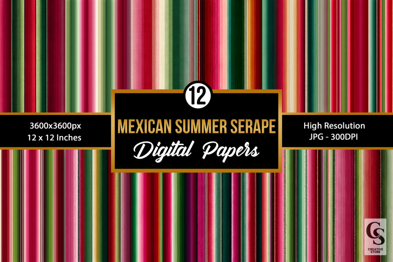 mexican-summer-watermelon-serape-digital-paper