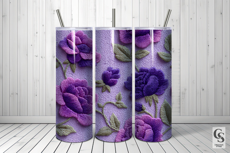 purple-flowers-embroidery-digital-paper