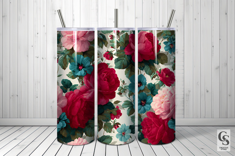 red-and-pink-roses-seamless-patterns