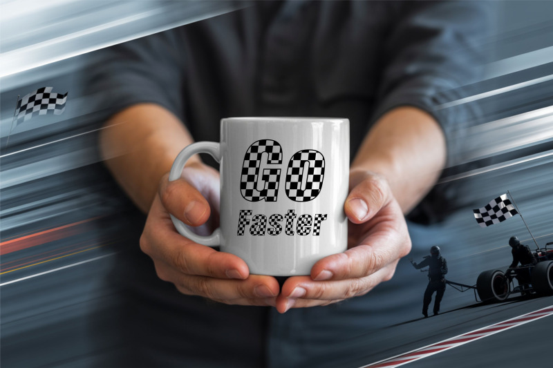 race-flag-font-duo-checkered-racing-letters-in-normal-amp-italic-style