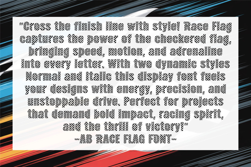 race-flag-font-duo-checkered-racing-letters-in-normal-amp-italic-style