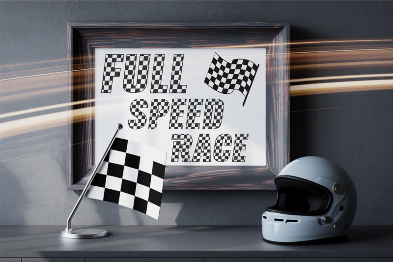 race-flag-font-duo-checkered-racing-letters-in-normal-amp-italic-style