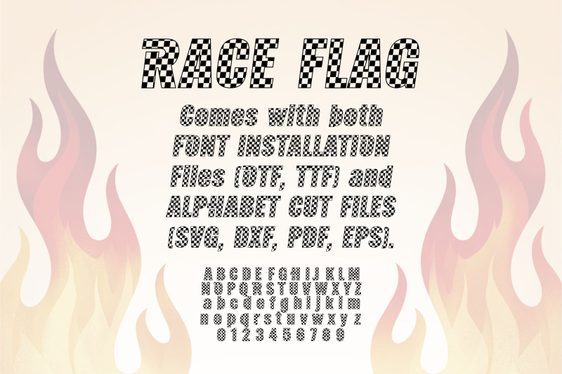 race-flag-font-duo-checkered-racing-letters-in-normal-amp-italic-style