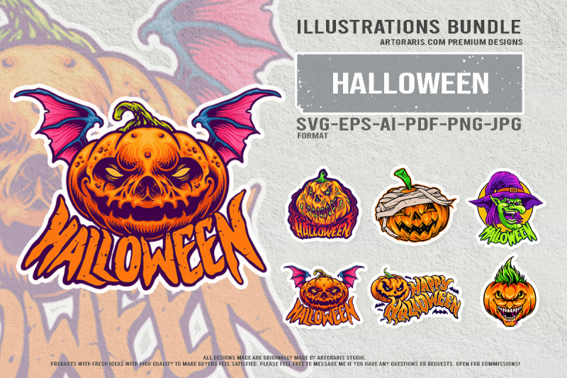 halloween-pumpkin-monsters-with-witch-and-scary-faces-mascot