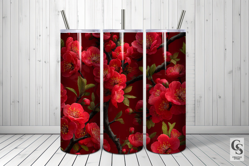 red-plum-blossoms-seamless-patterns