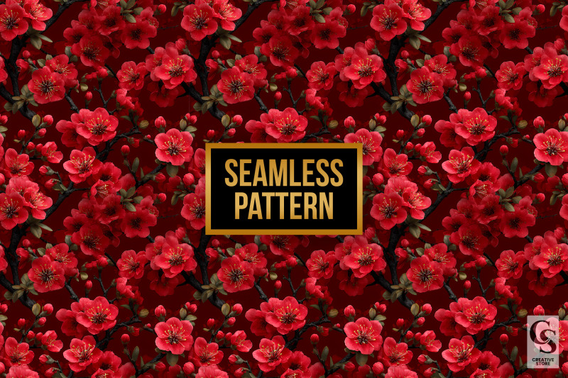 red-plum-blossoms-seamless-patterns