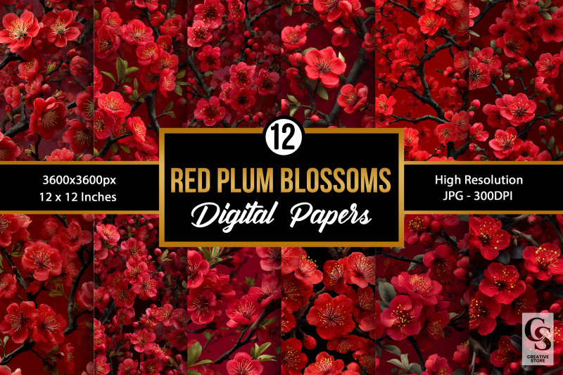red-plum-blossoms-seamless-patterns