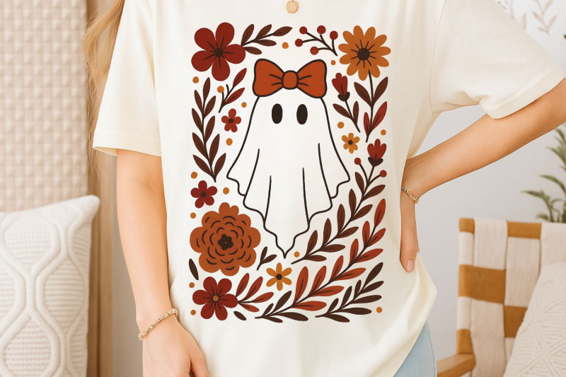 fall-ghost-boho-halloween-png-boho-floral-fall-png