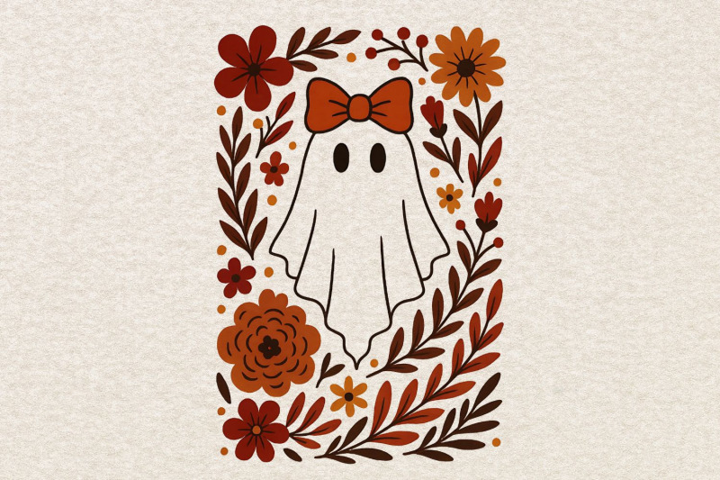 fall-ghost-boho-halloween-png-boho-floral-fall-png