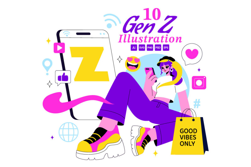 10-gen-z-lifestyle-vector-illustration